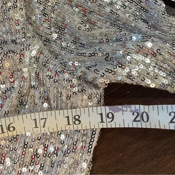 VENUS Shimmering Silver Sequin Jumpsuit/ Romper - Picture 8 of 8